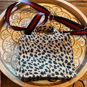Stella & Dot game changer crossbody mini, animal print, great price